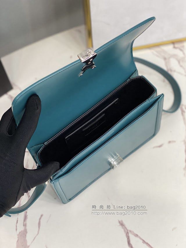 YSL爆款女士包包 聖羅蘭經典款MONOGRAM金屬旋扣大號郵差包 YSL肩背斜挎包 634305  jjh1079